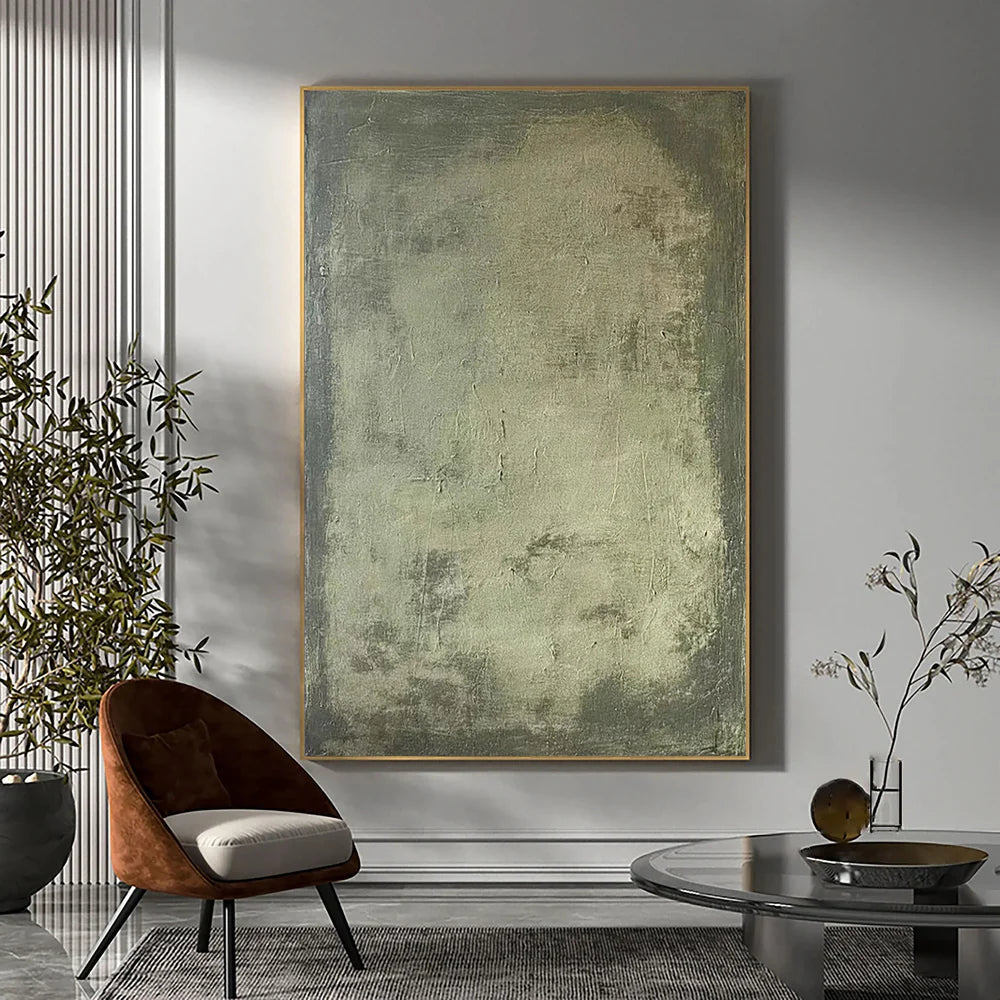 Green Abstract Wall Art #AT064