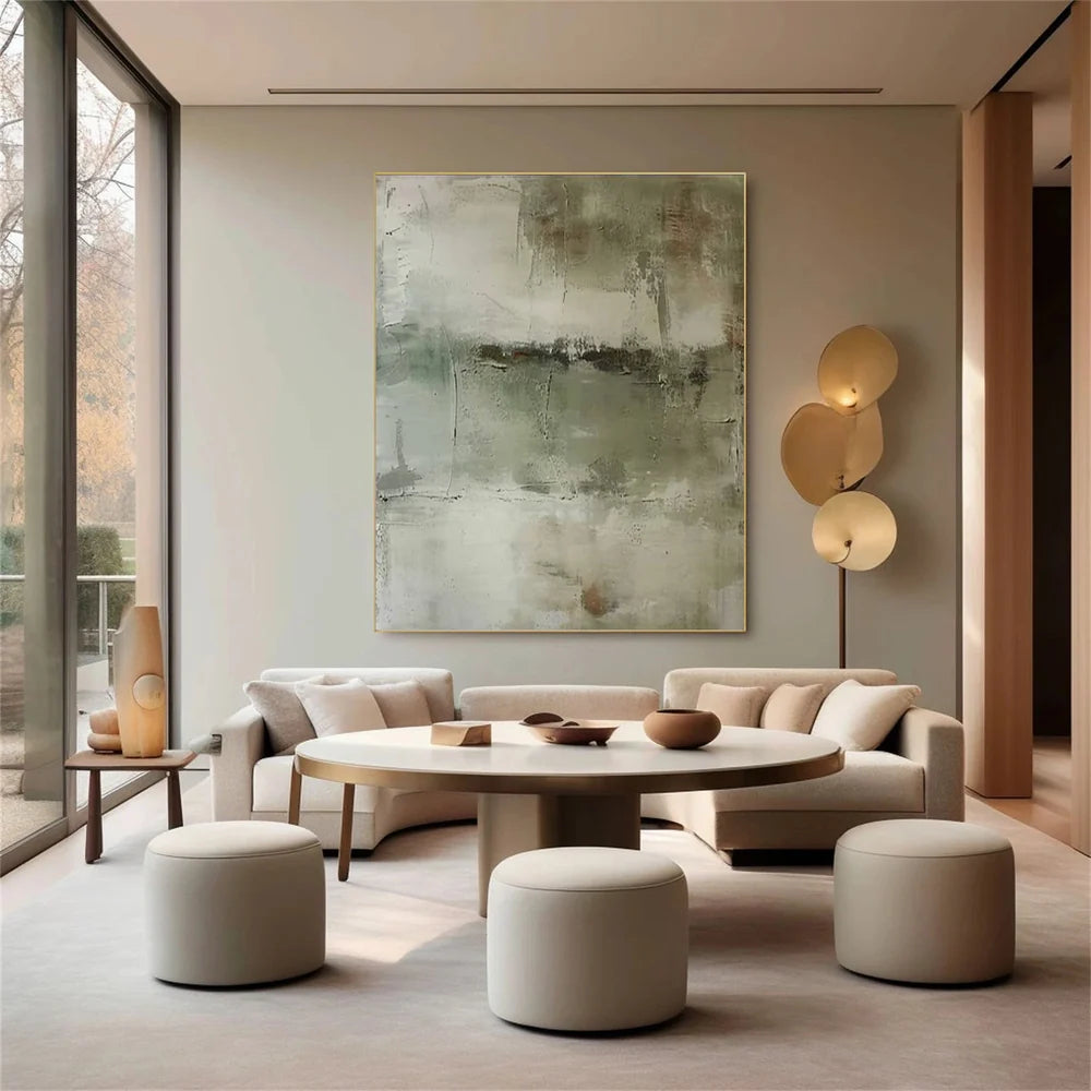 Green Abstract Wall Art #AT073