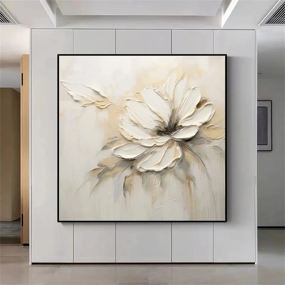 Flower & Tree Textured Abstract Wall Art #SF043
