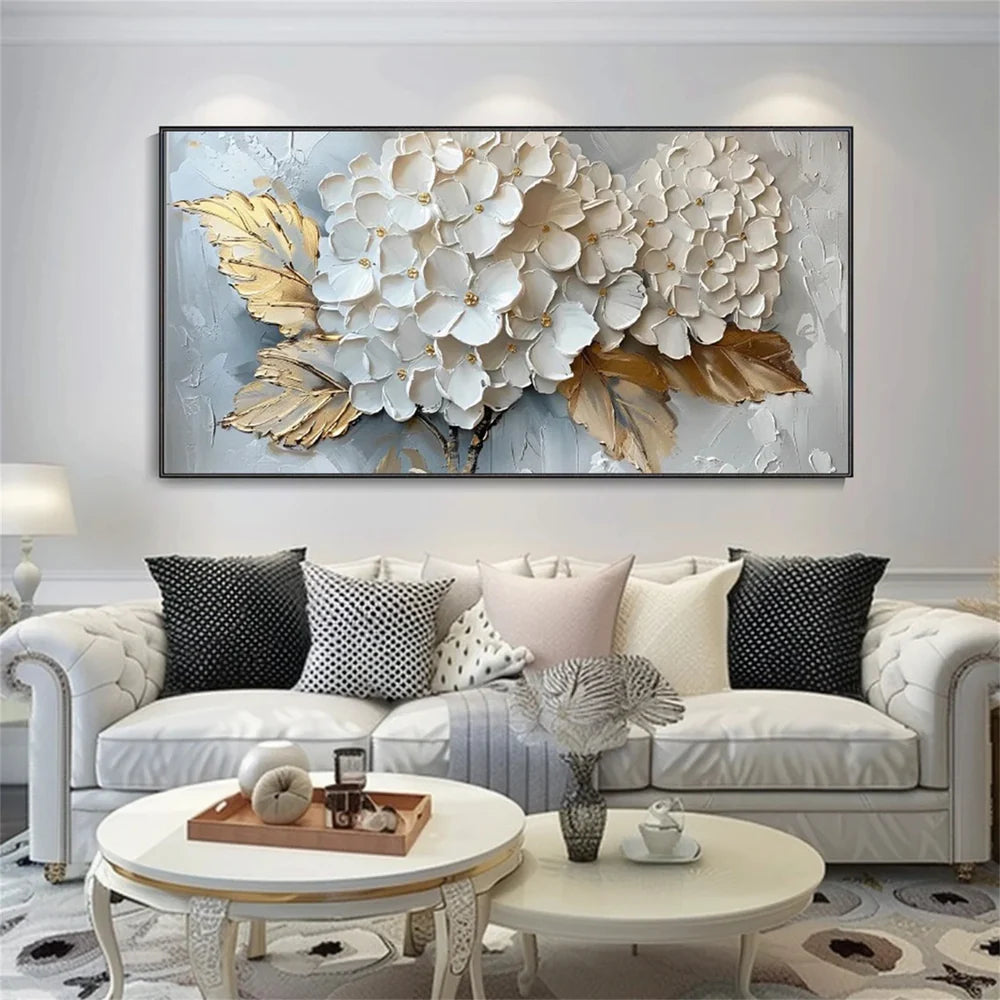 Flower & Tree Textured Abstract Wall Art #SF001