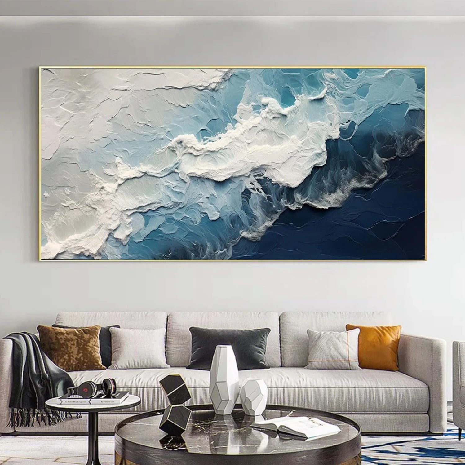 Ocean & Sky Textured Wall Art #MO102