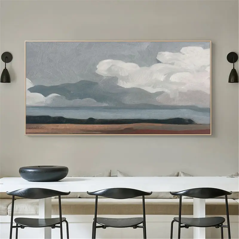 Ocean & Sky Abstract Wall Art #MO070