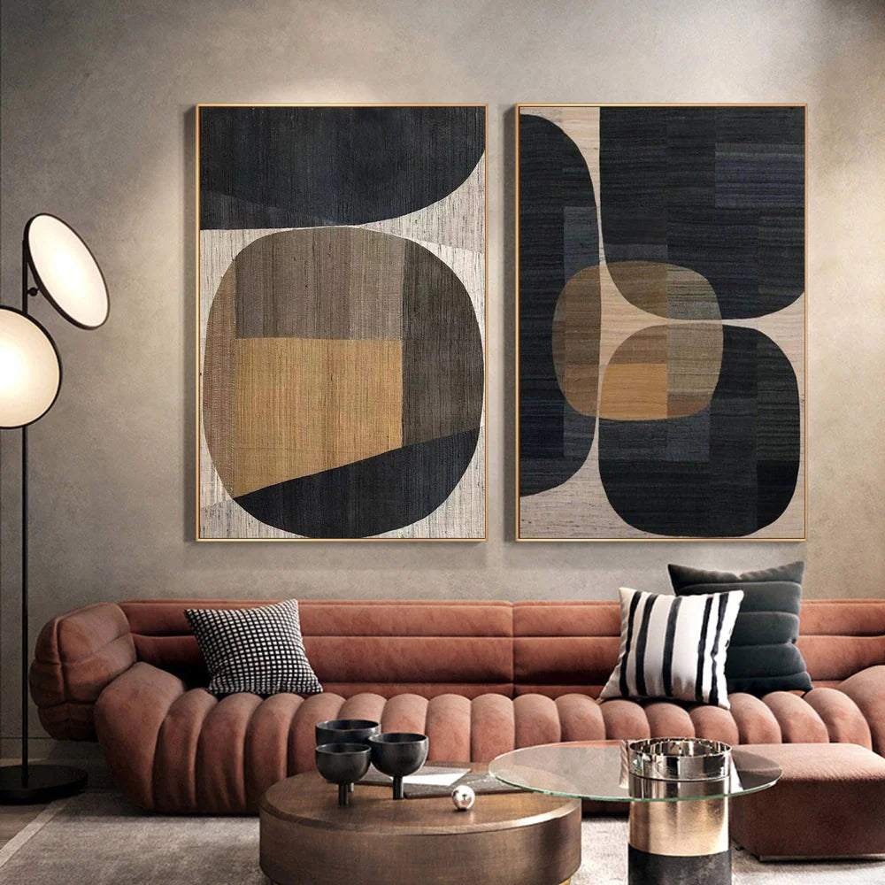 Wabi Sabi Textured Wall Art Set of 2 #WT008