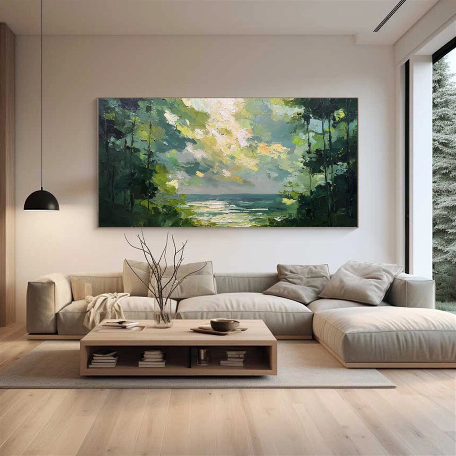 Flower & Tree Abstract Wall Art #SF062