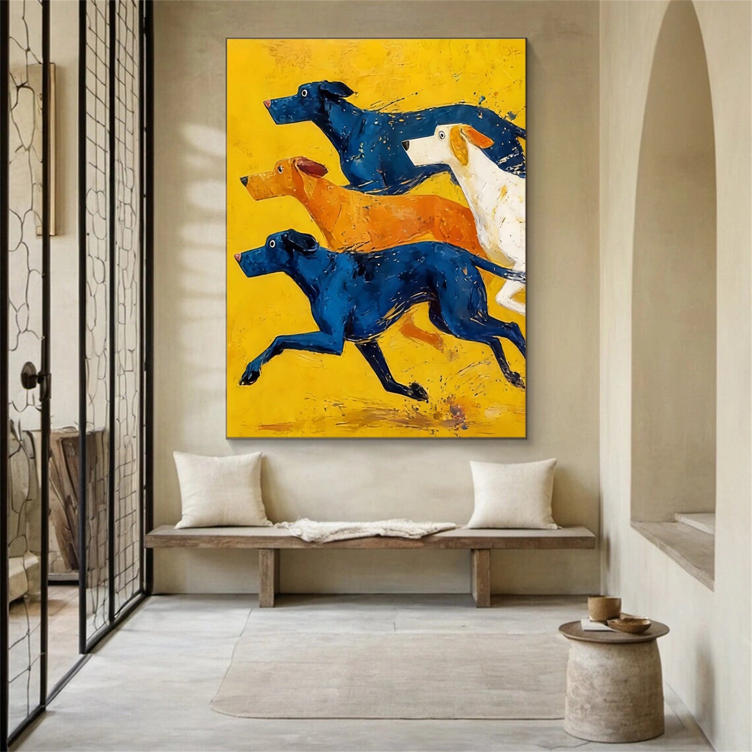 Abstract Dog Animal Wall Art #DL067