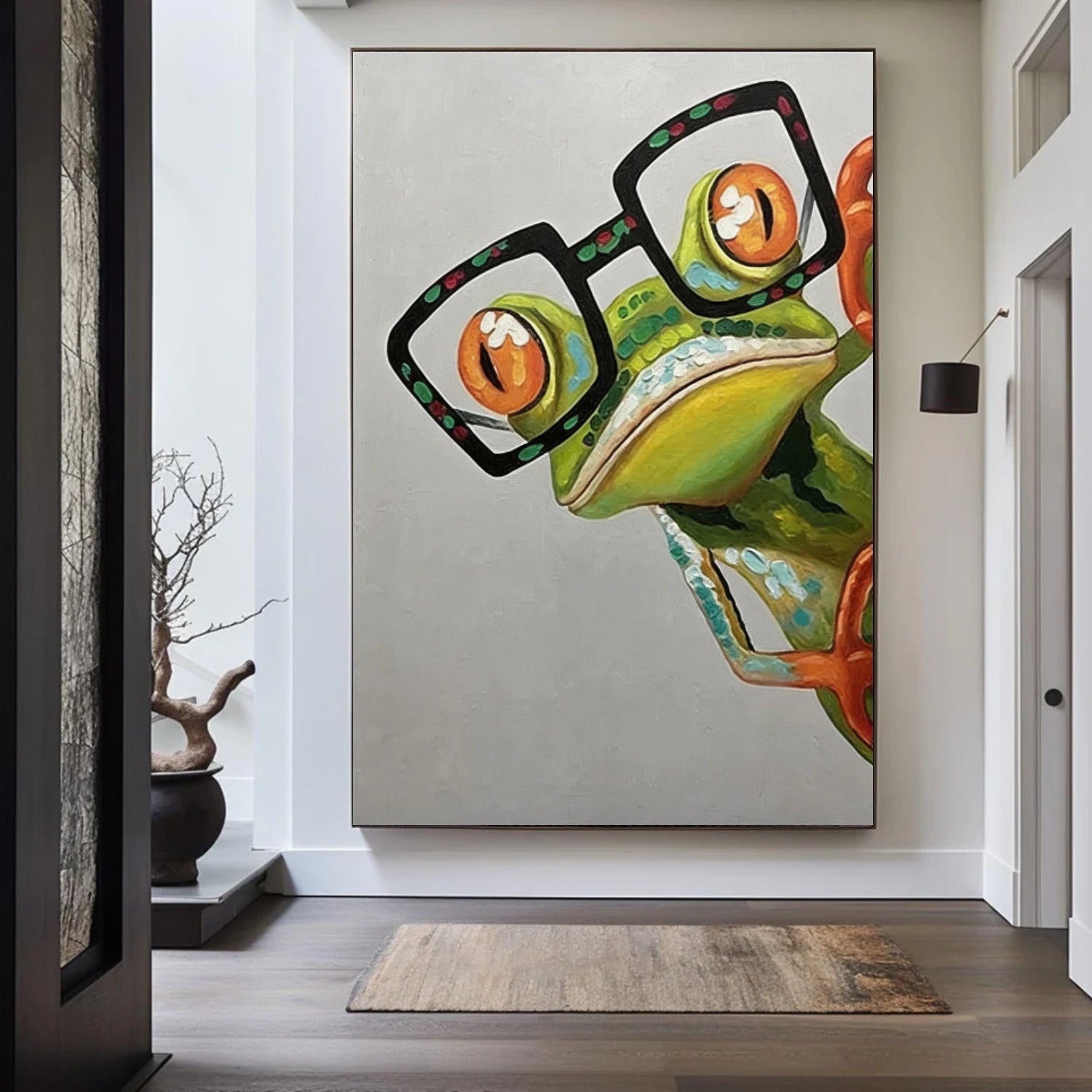 Abstract Frog Animal Wall Art #DL061