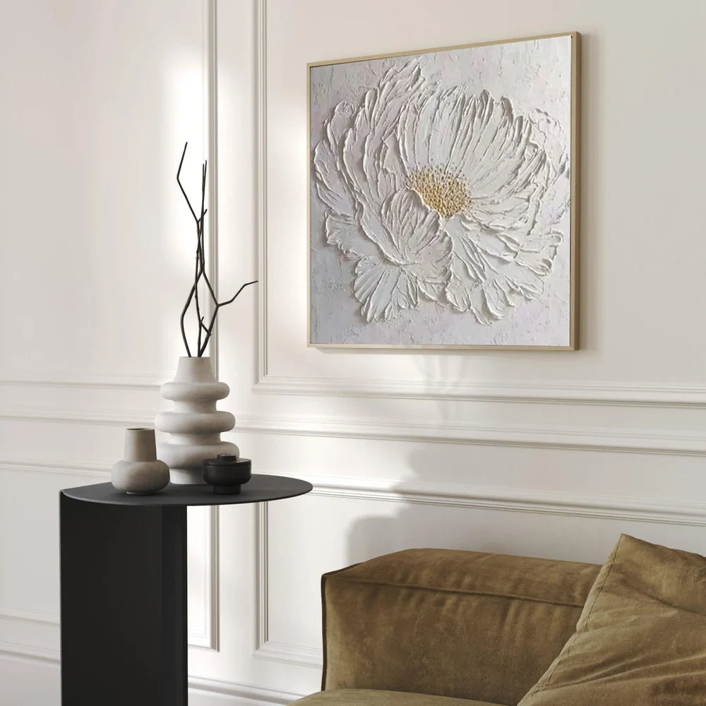 Flower & Tree Textured Abstract Wall Art #SF020