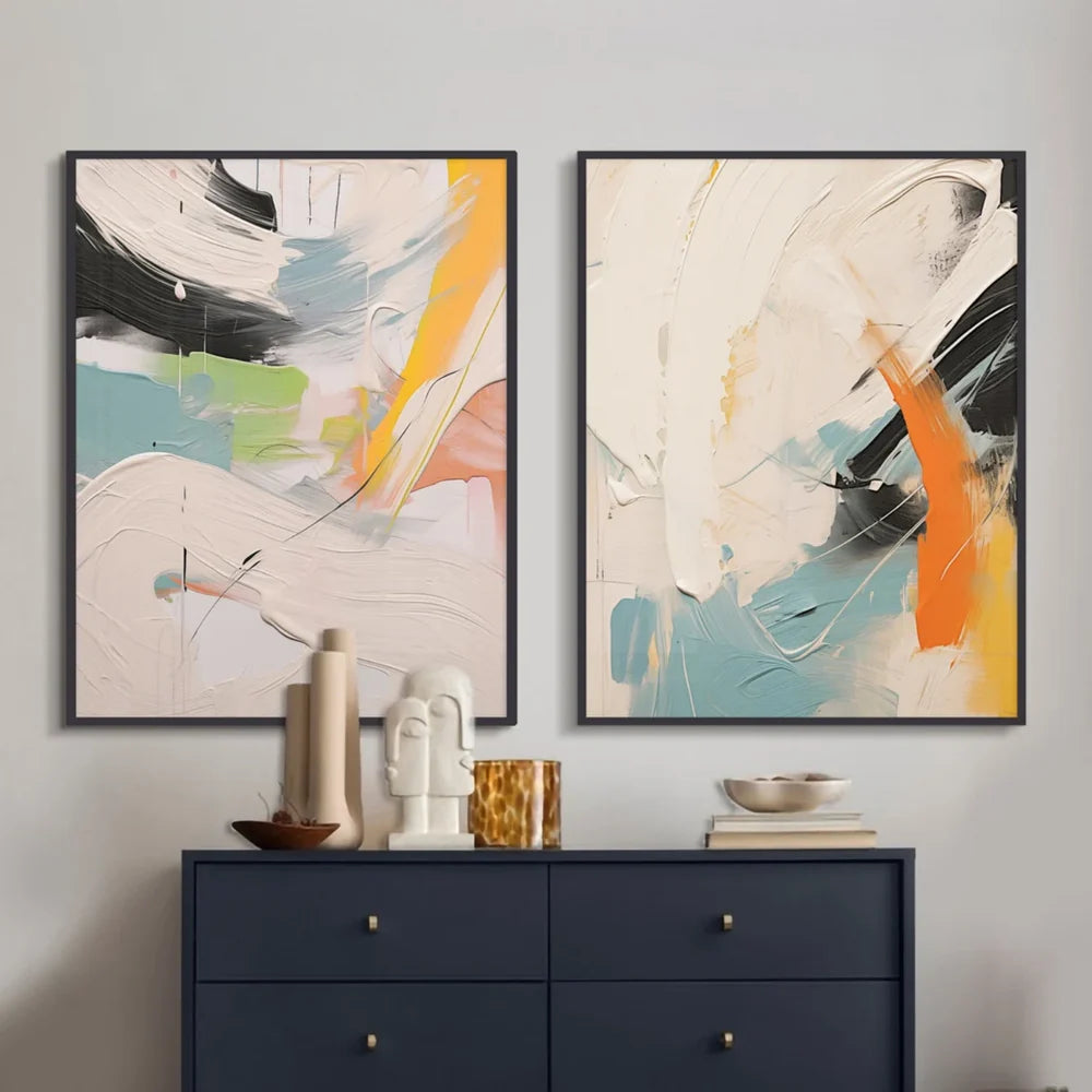 Abstract Wall Art Set of 2 #AT007