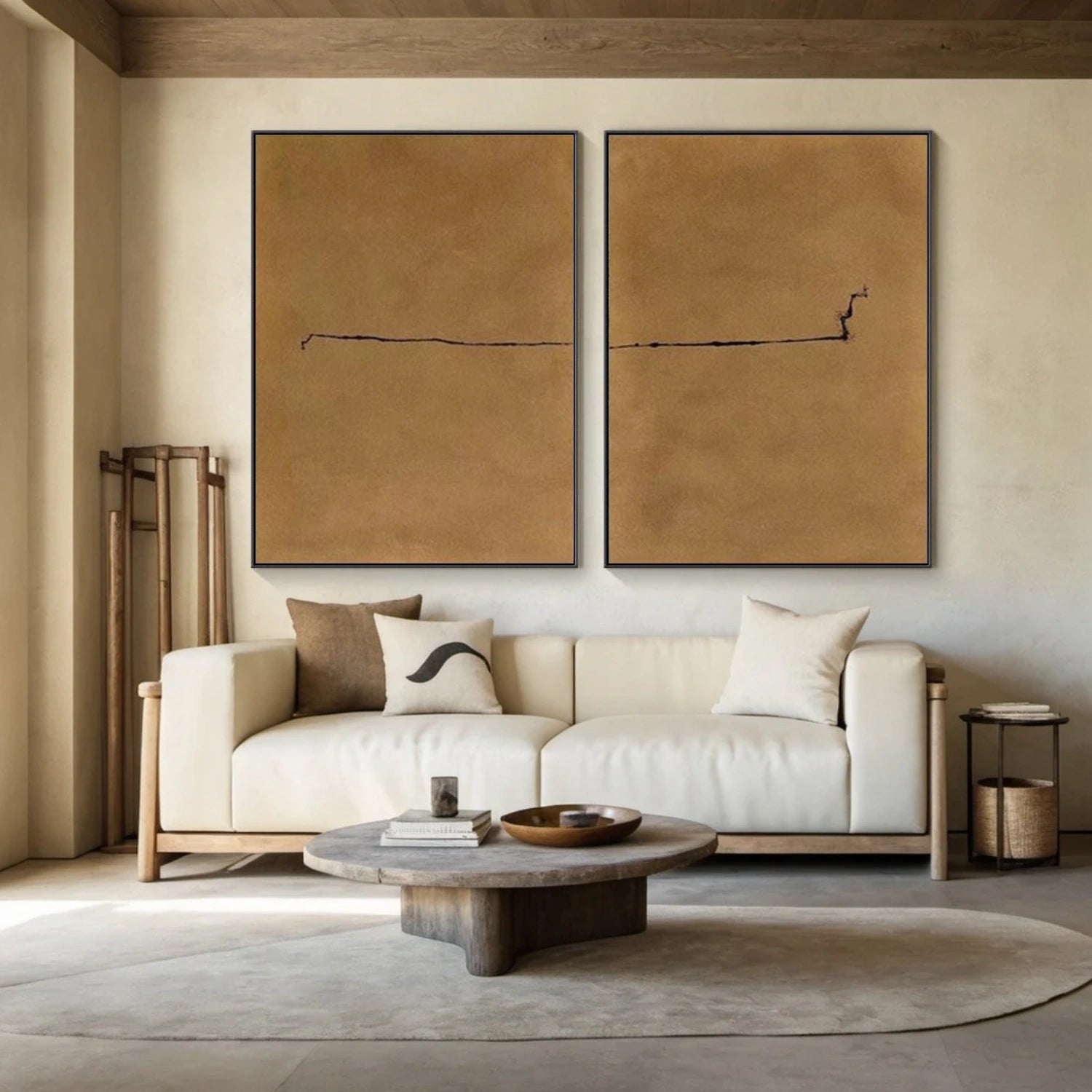 Wabi Sabi Abstract Wall Art Set of 2 #WT075