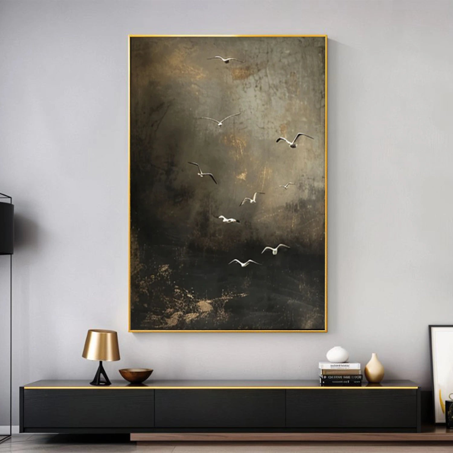 Abstract Bird Animal Wall Art #DL054