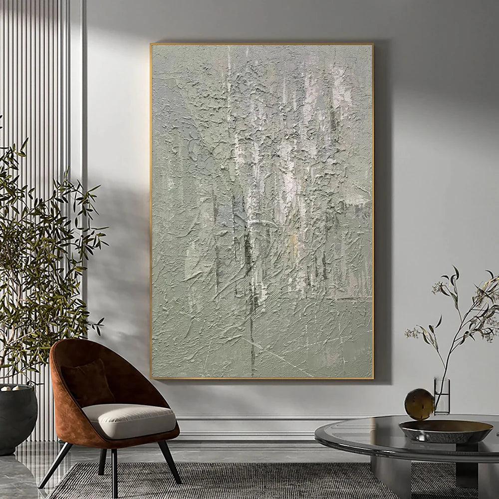 Green Abstract Texture Wall Art #AT065