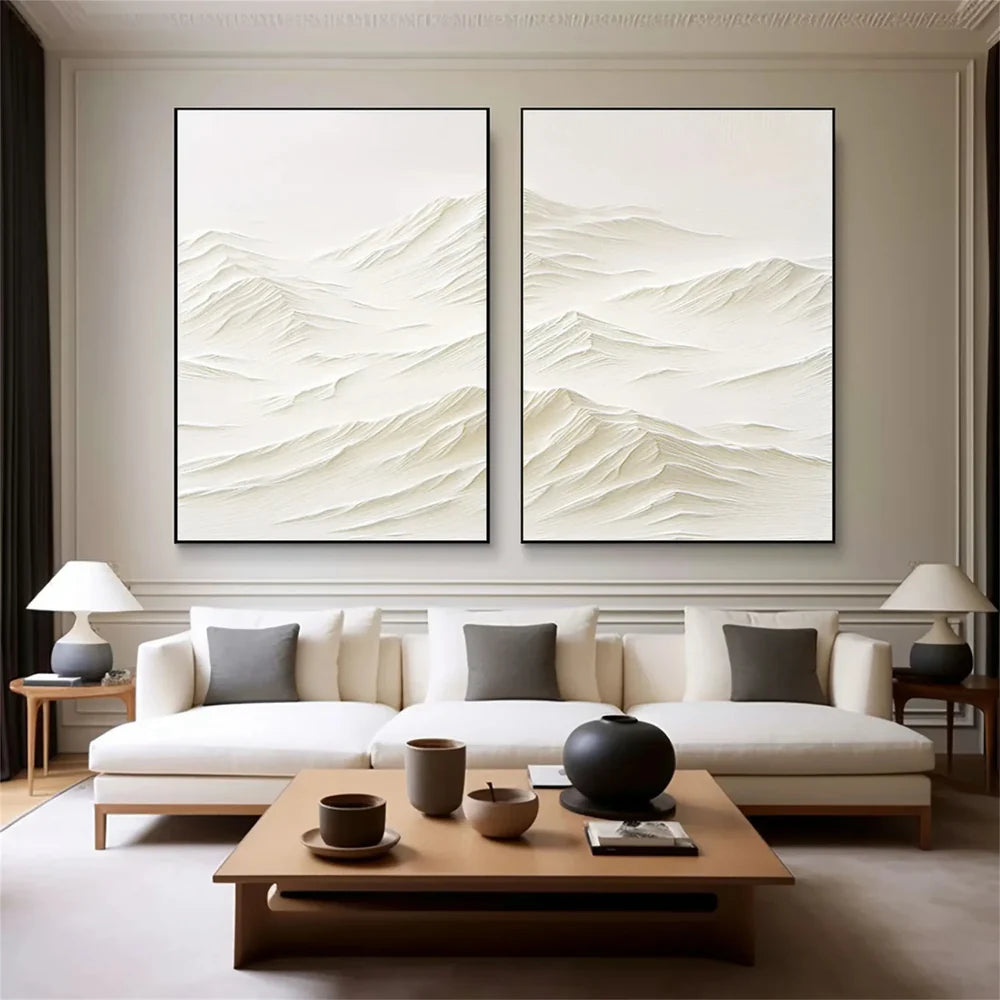 Mountain Textured Wall Art Set of 2 #MS008