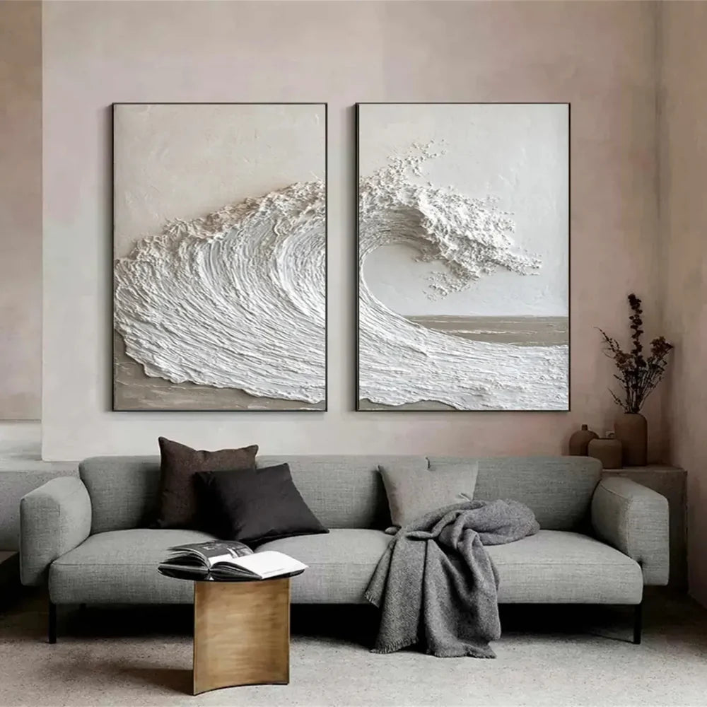 Ocean & Sky Textured Wall Art Set of 2 #MO030