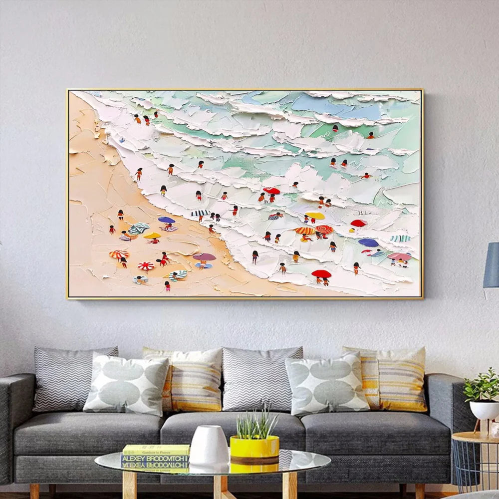 Surfing Sport Art Textured Canvas #PT035
