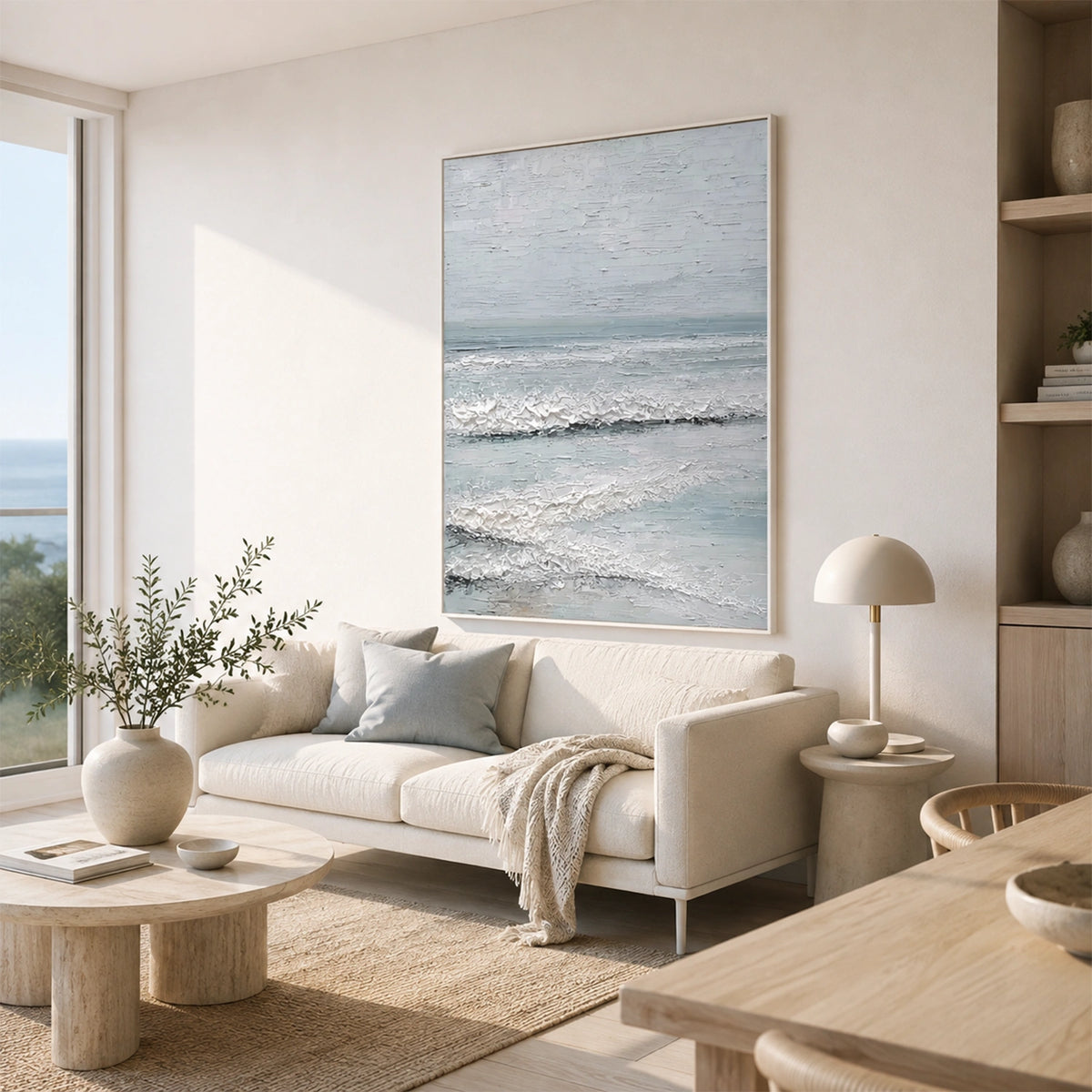 Ocean & Sky Textured Wall Art #MO117