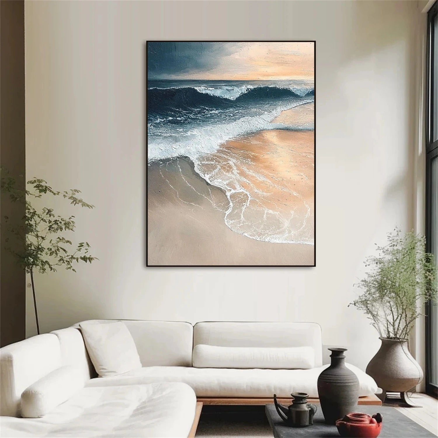 Ocean & Sky Abstract Wall Art #MO104
