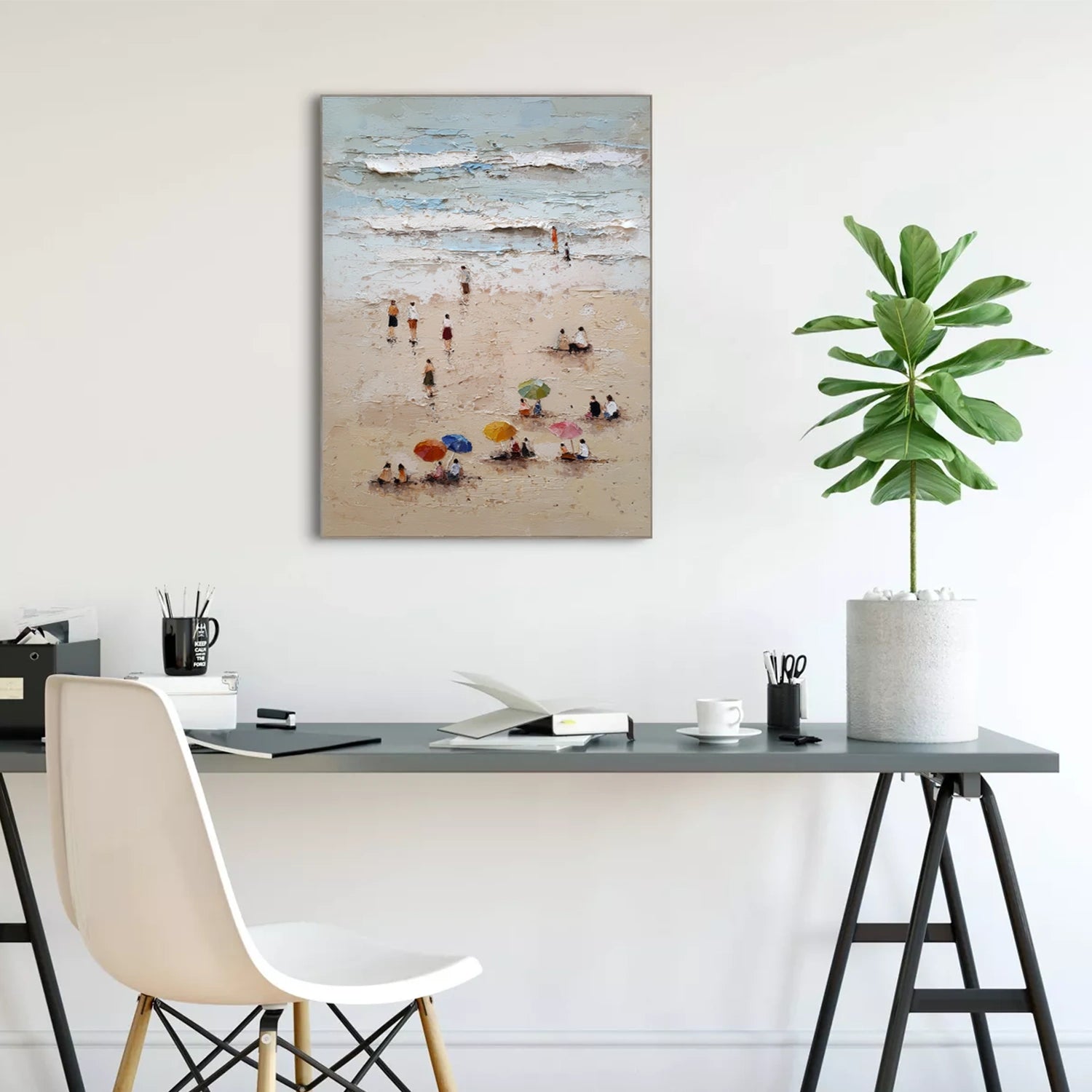 Ocean & Sky Abstract Wall Art #MO110