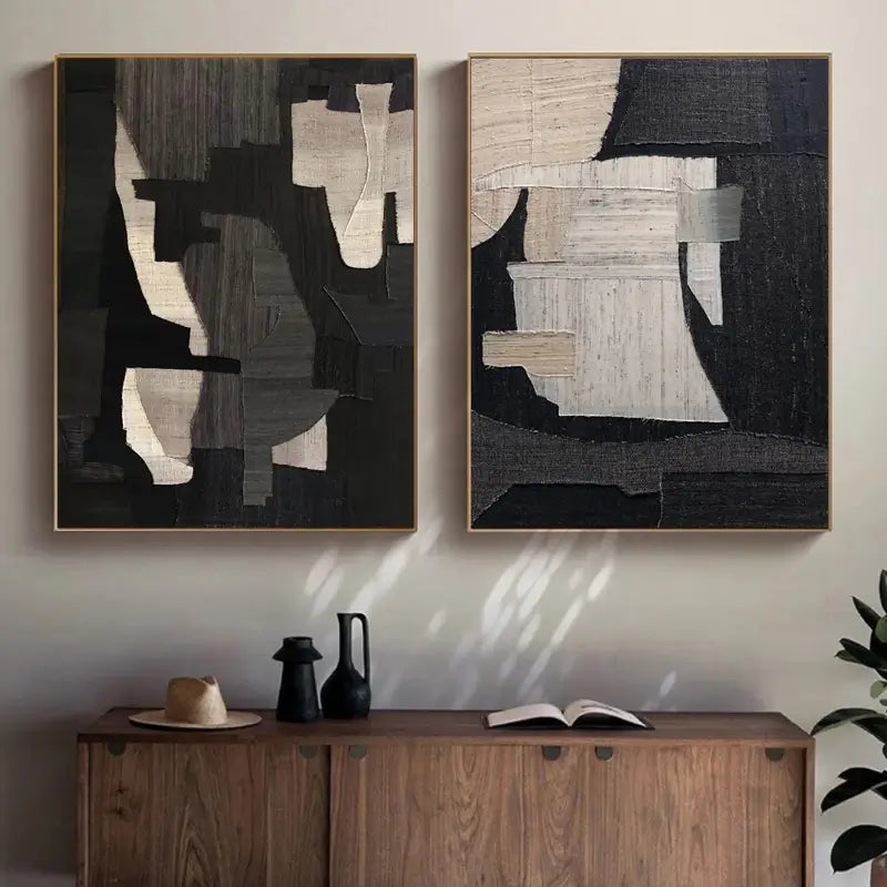 Wabi Sabi Textured Wall Art Set of 2 #WT031