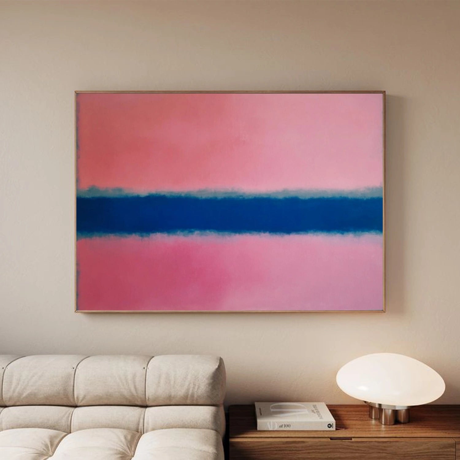 Pink and Blue Minimalist Wall Art #MT144