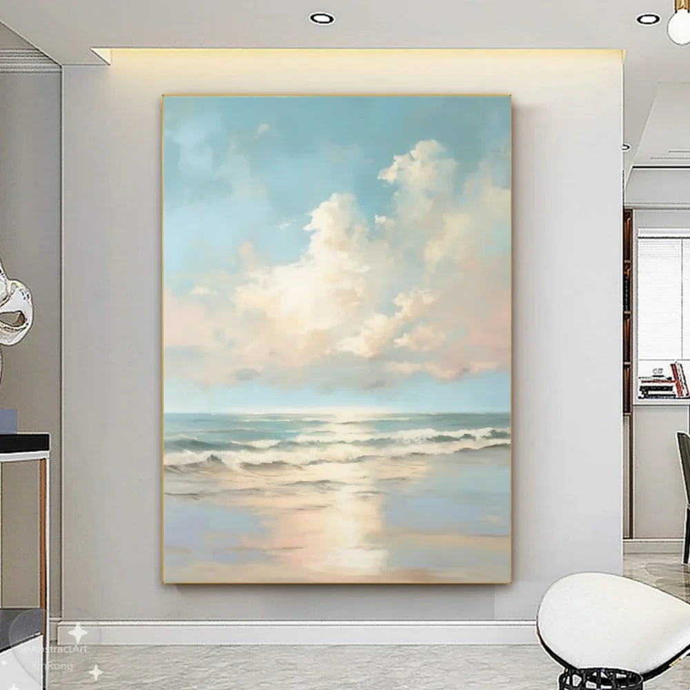 Ocean & Sky Abstract Wall Art #MO061