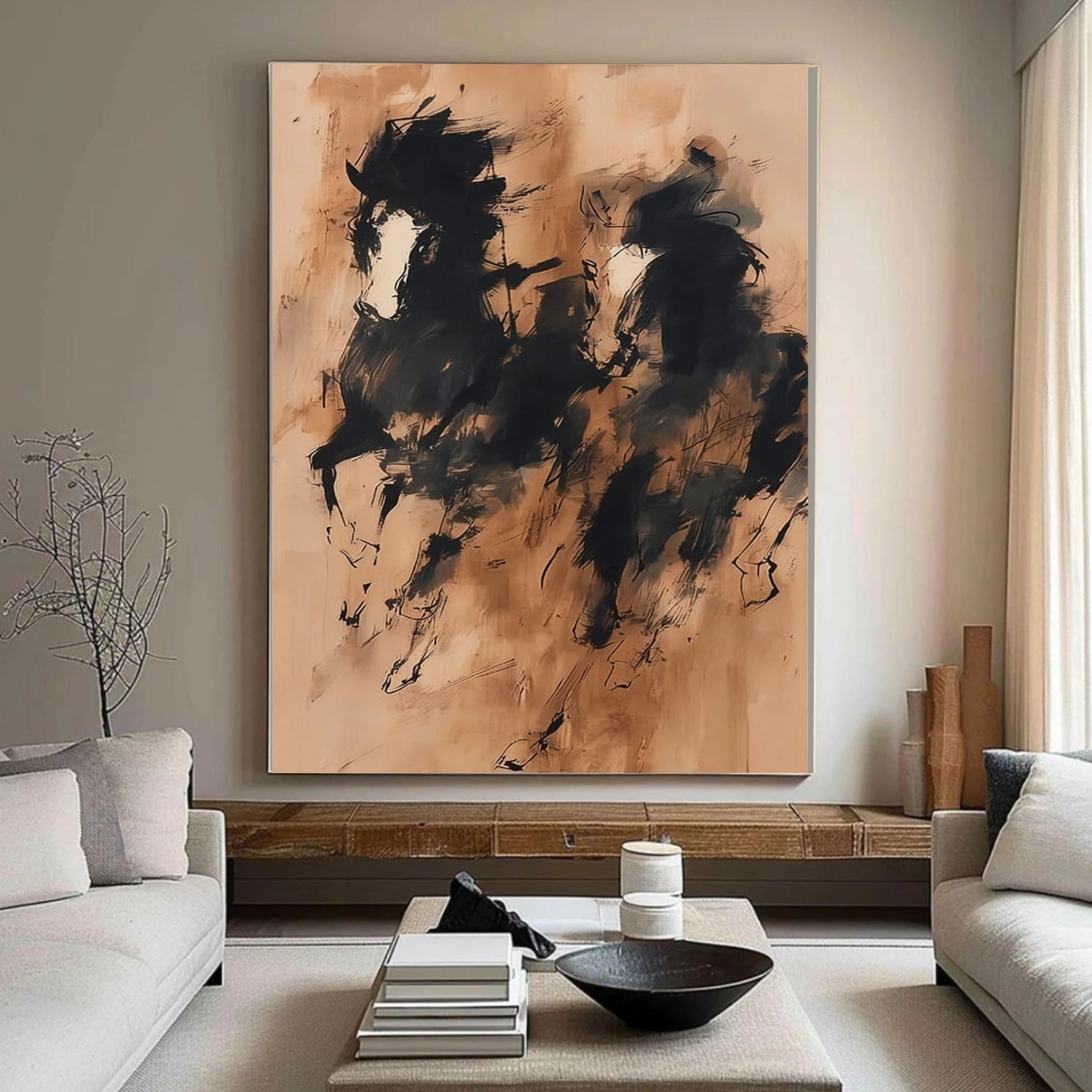 Abstract Horse Animal Wall Art #DL044