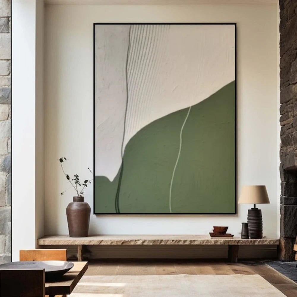 Green Abstract Wall Art #AT099