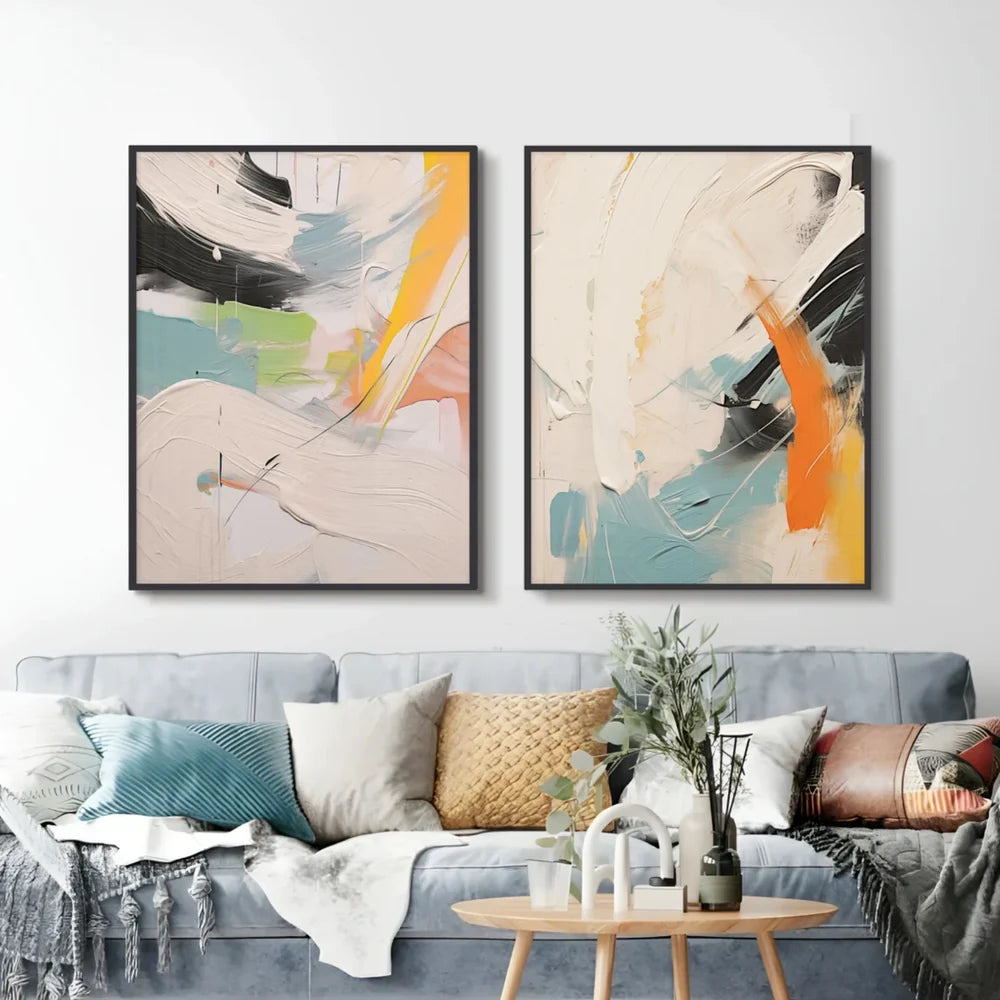 Abstract Wall Art Set of 2 #AT007