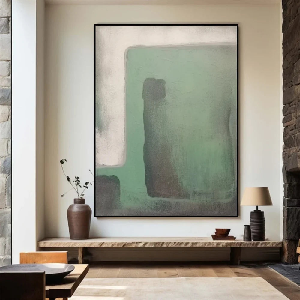 Green Abstract Wall Art #AT076