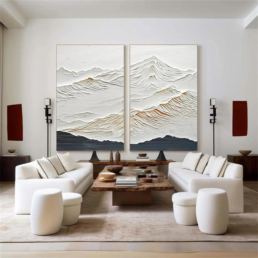 Mountain Textured Wall Art Set of 2 #MS006