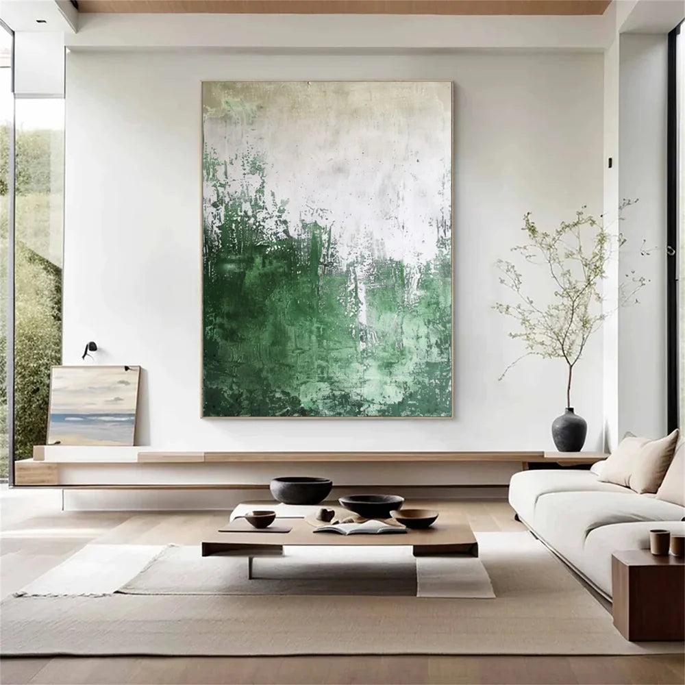 Green Abstract Wall Art #AT101