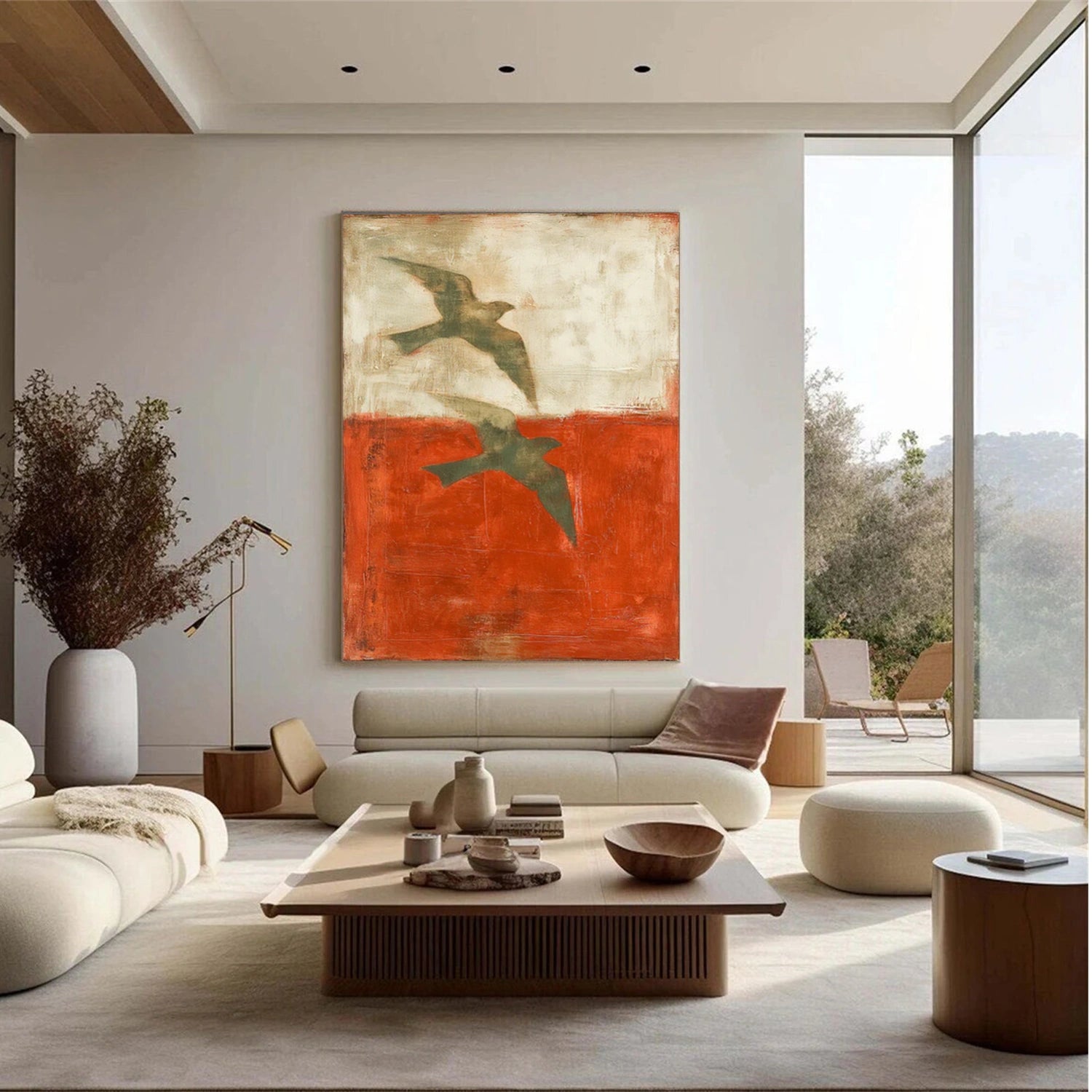 Abstract Bird Animal Wall Art #DL055