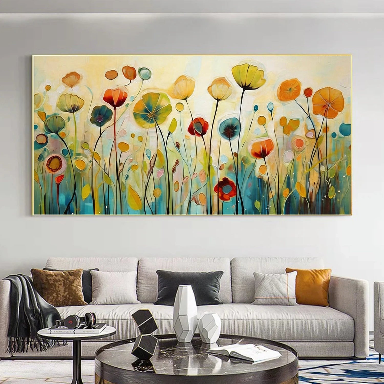 Flower & Tree Abstract Wall Art #SF059