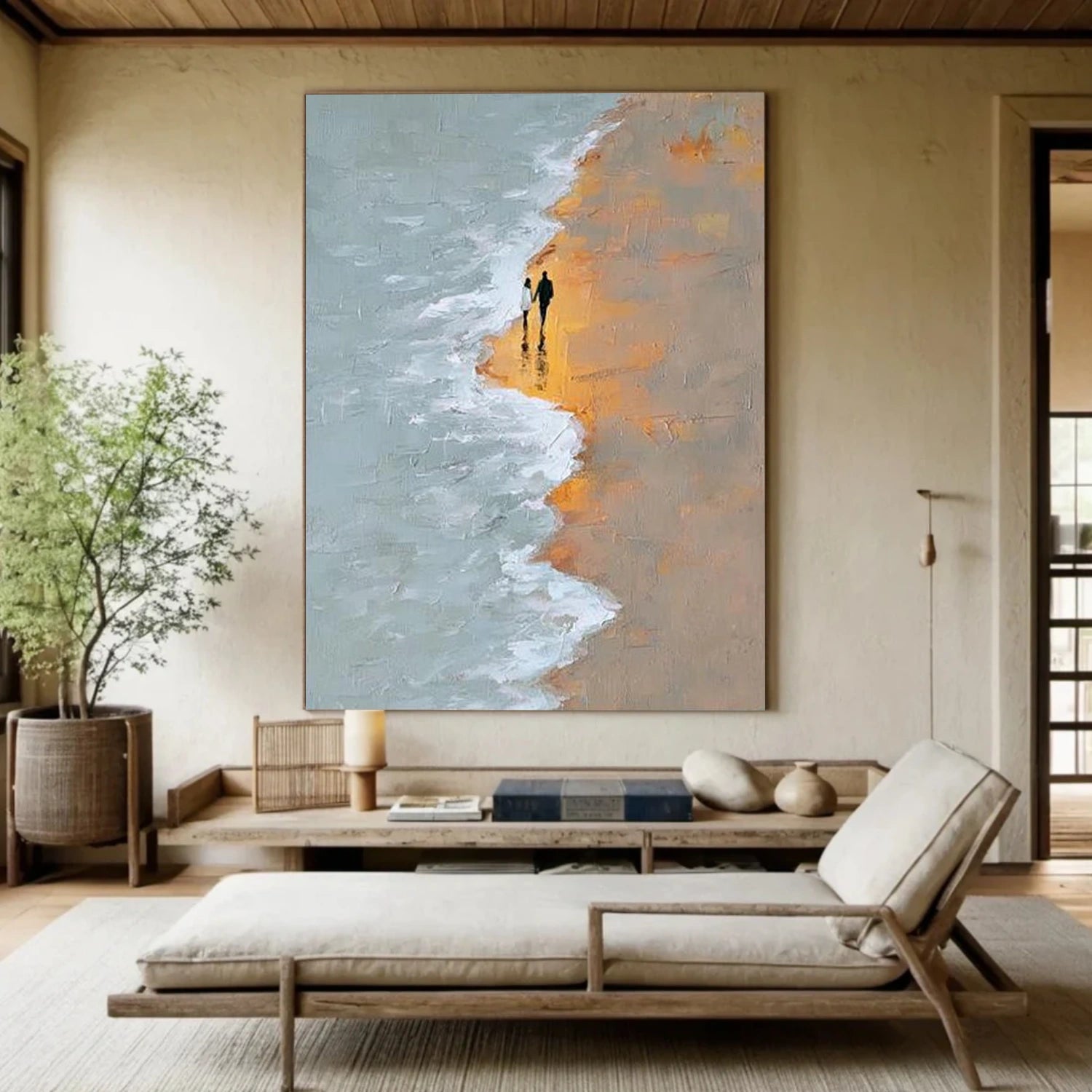 Ocean & Sky Abstract Wall Art #MO101