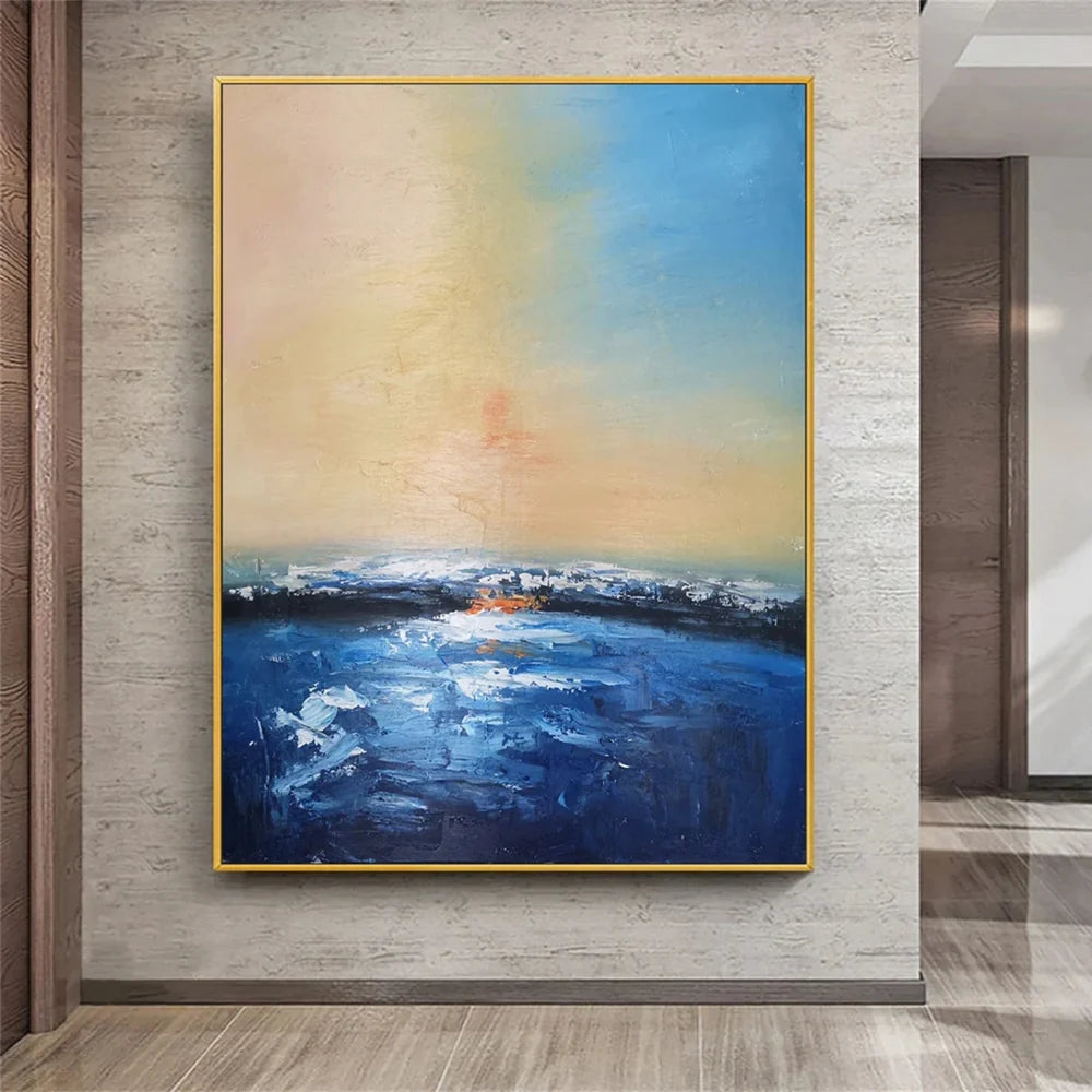 Ocean & Sky Abstract Wall Art #MO022