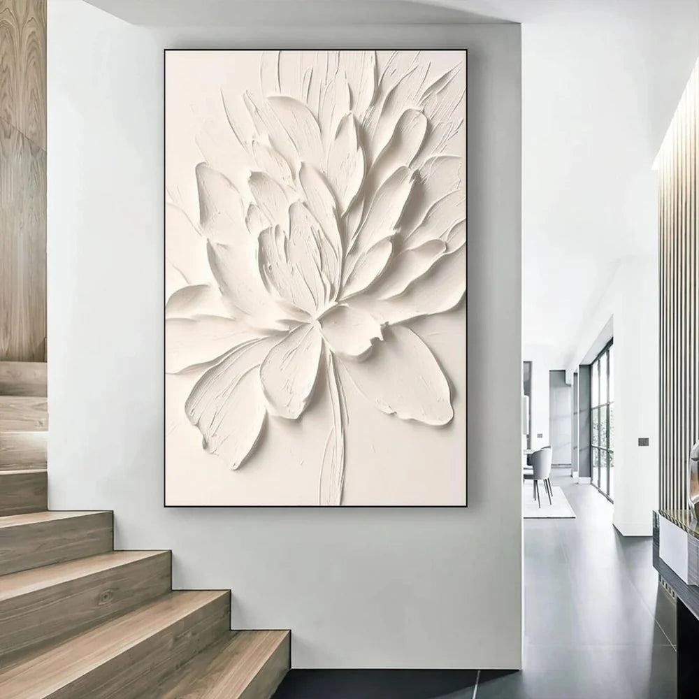 Flower & Tree Textured Abstract Wall Art #SF004