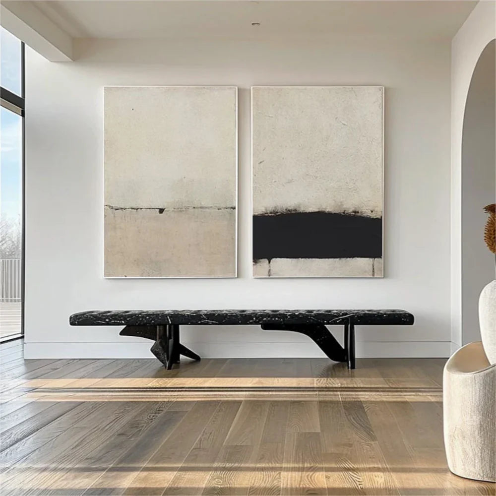 Wabi Sabi Abstract Wall Art Set of 2 #WT051