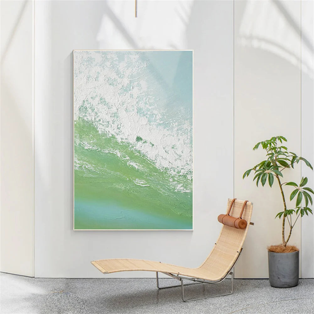 Ocean & Sky Abstract Wall Art #MO067