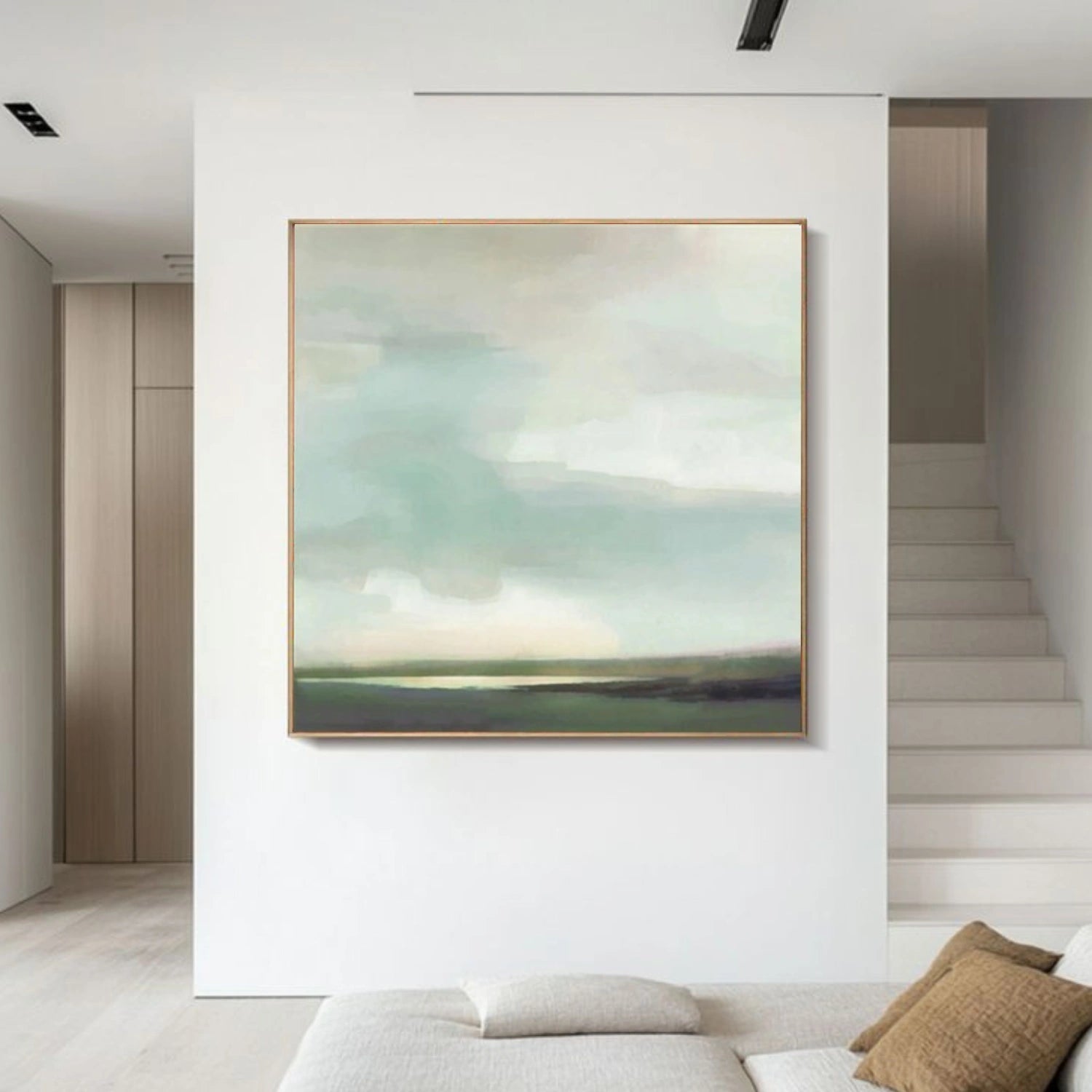 Green Abstract Wall Art #AT130