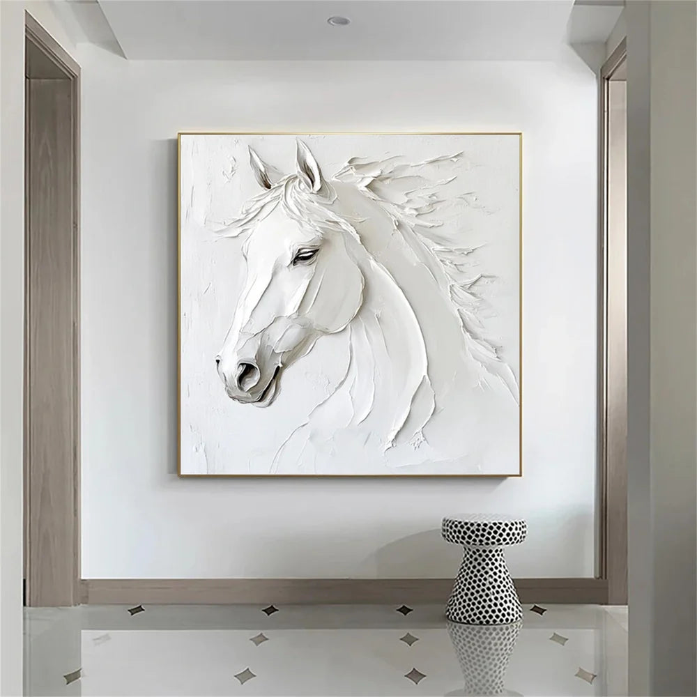 Abstract Horse Animal Textured Wall Art #DL025
