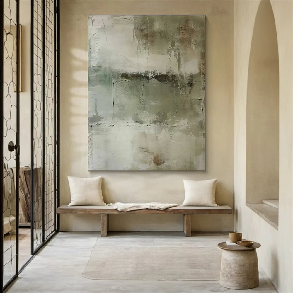 Green Abstract Wall Art #AT073