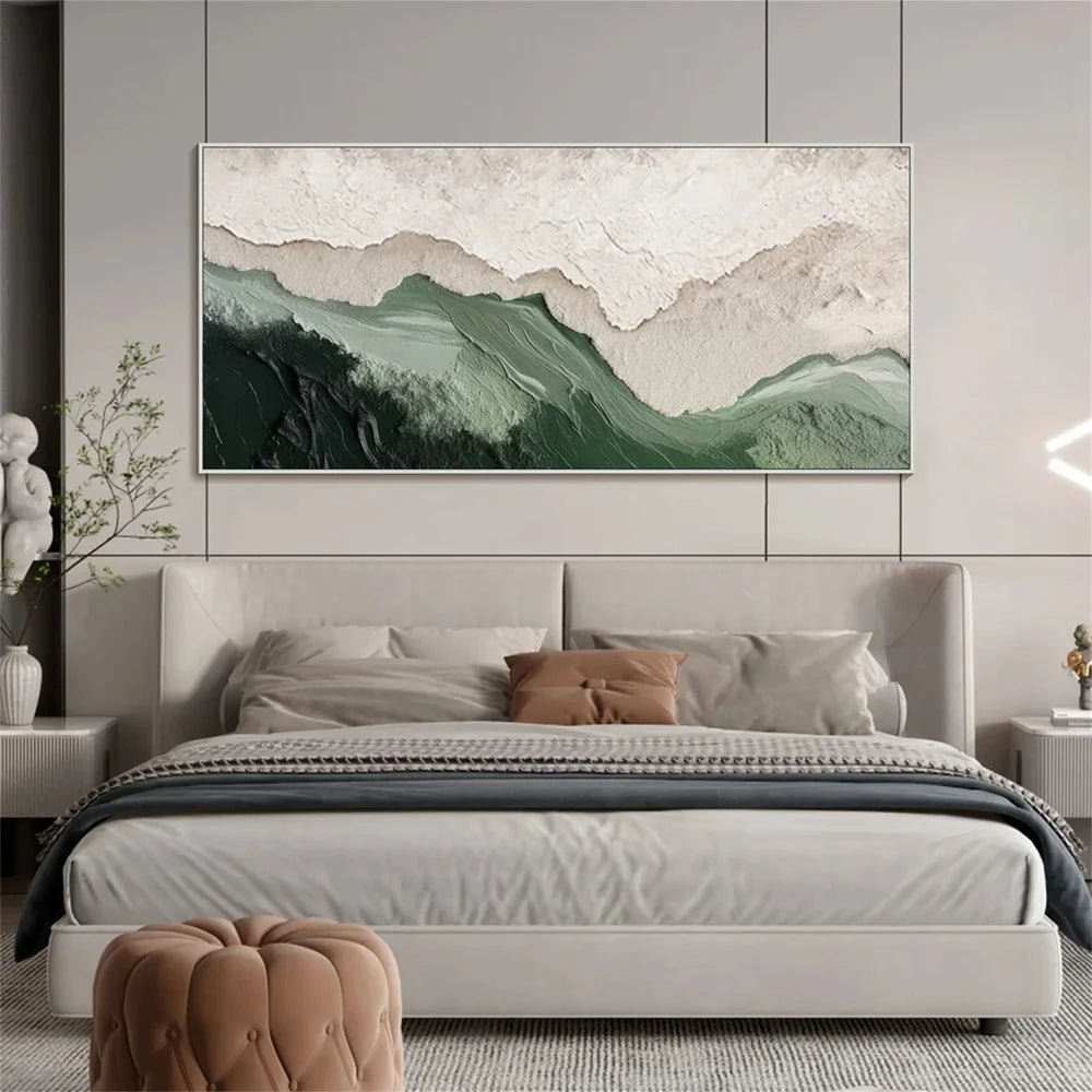 Green Abstract Texture Wall Art #AT031