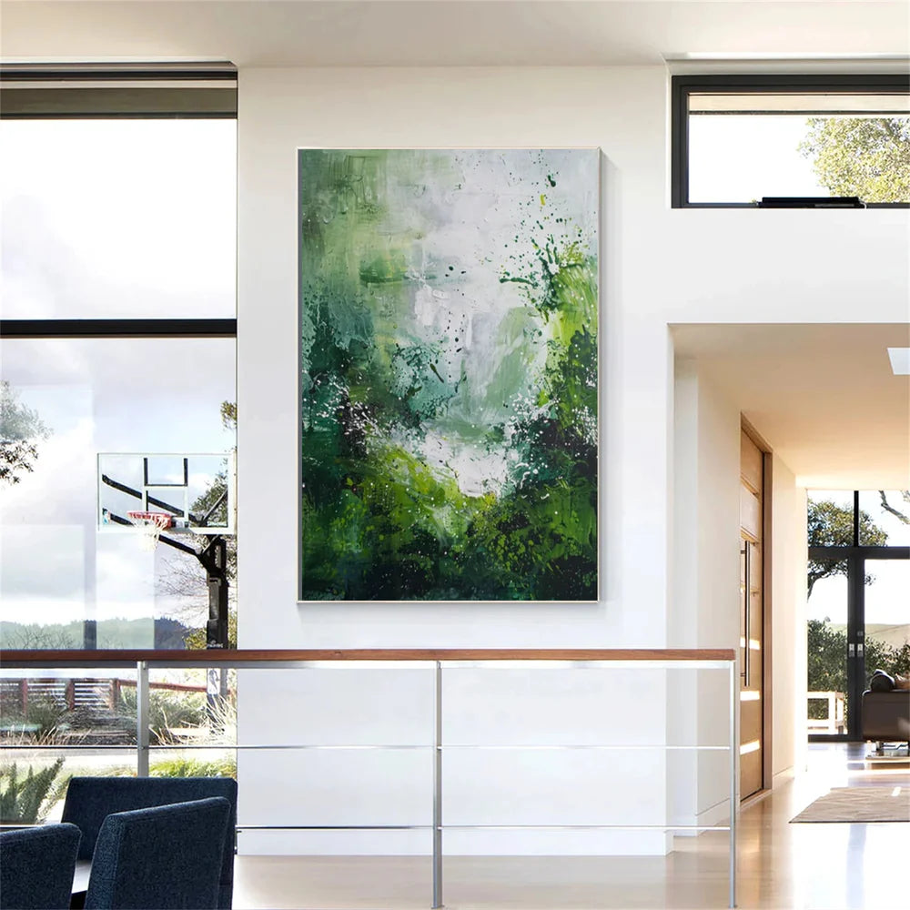 Green Abstract Wall Art #AT125