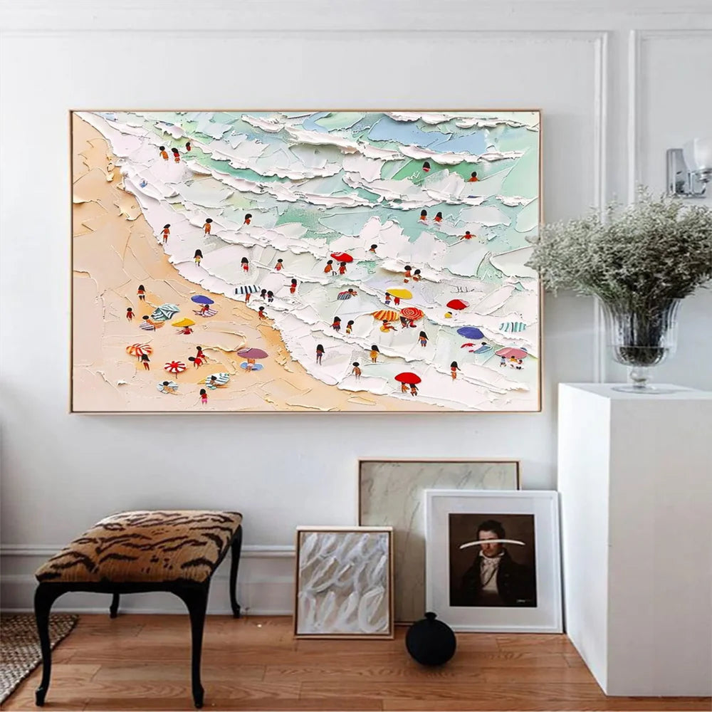 Surfing Sport Art Textured Canvas #PT035