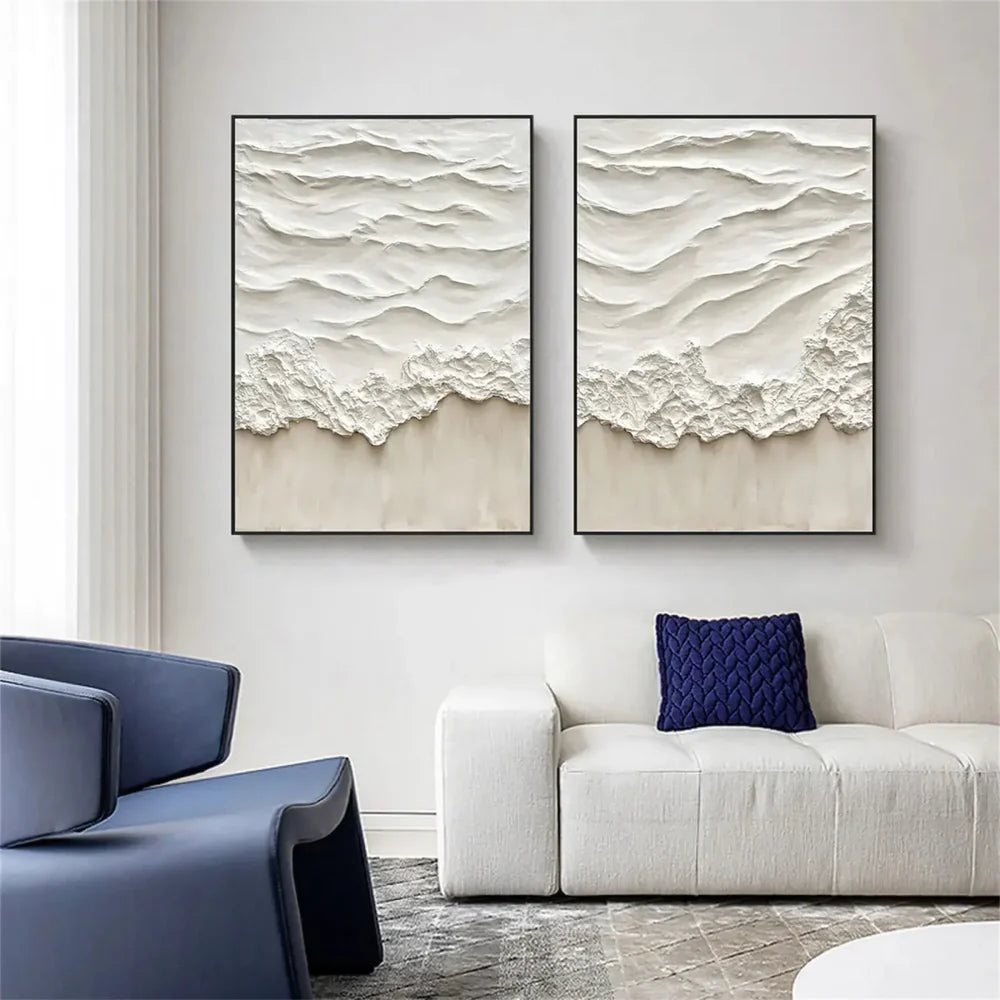 Ocean & Sky Textured Wall Art Set of 2 #MO029