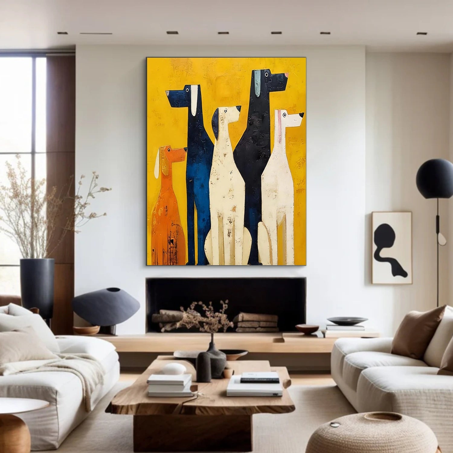Abstract Dog Animal Wall Art #DL069