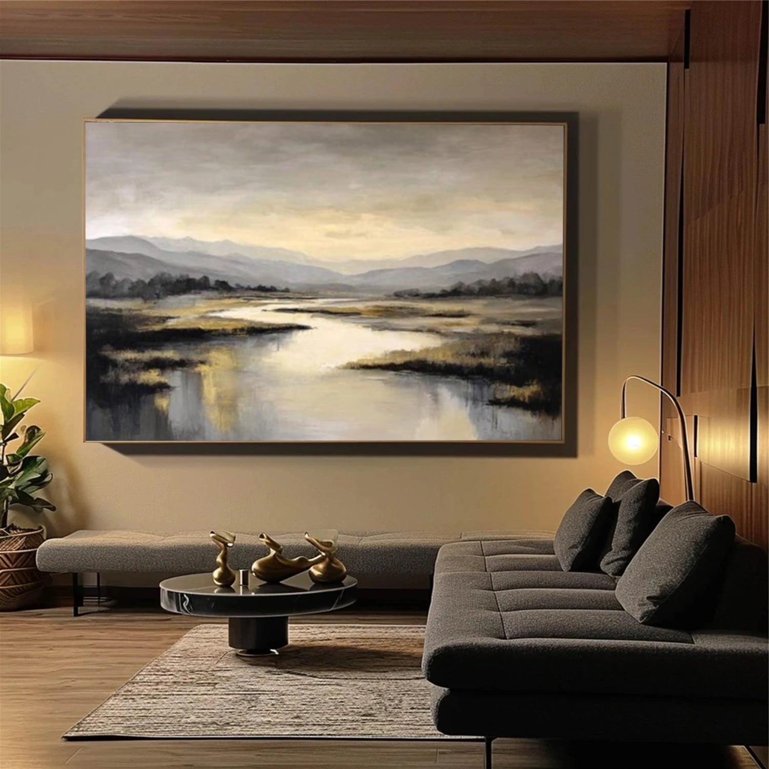 Ocean & Sky Abstract Wall Art #MO083