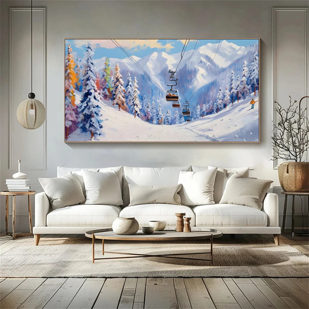 Skiing Sport Art Canvas #PT039