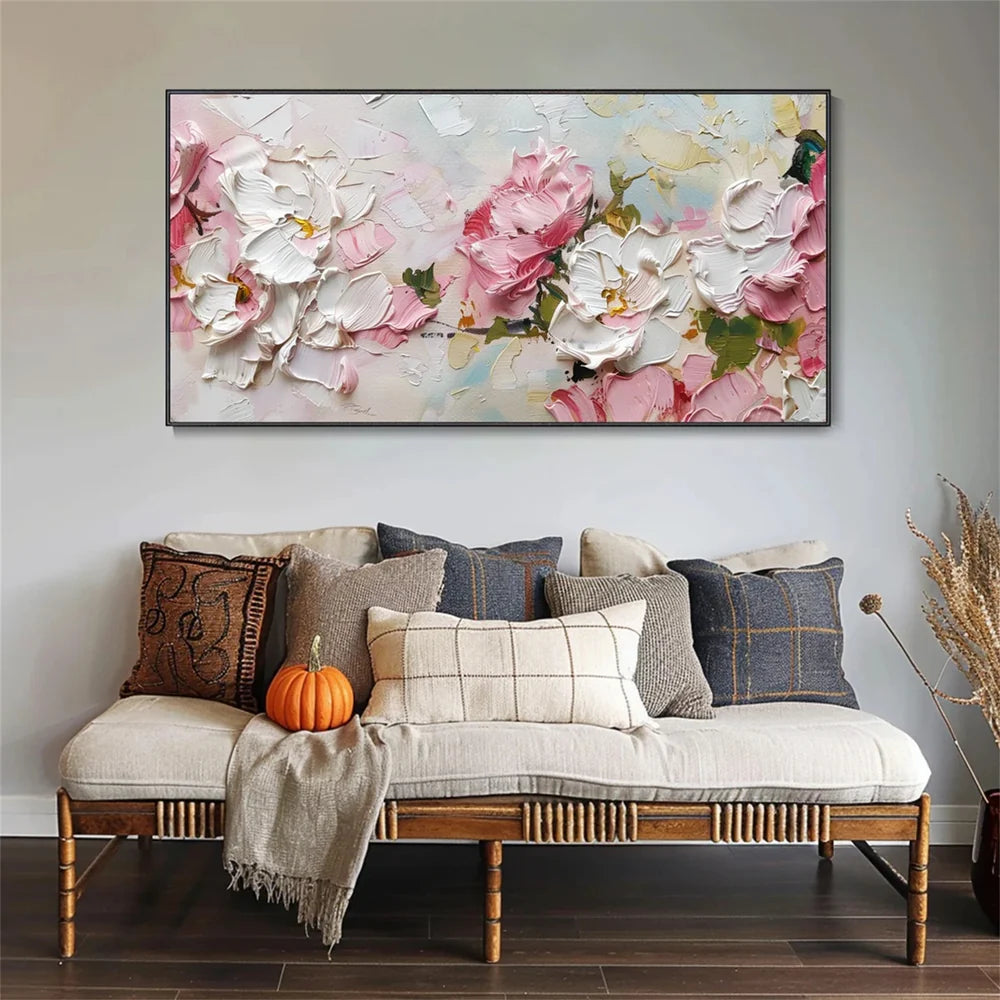 Flower & Tree Textured Abstract Wall Art #SF016