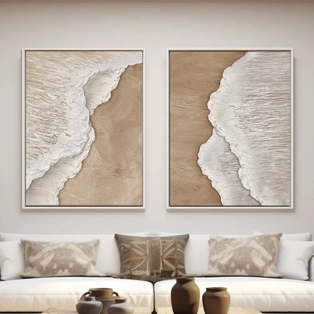 Ocean & Sky Textured Wall Art Set of 2 #MO027