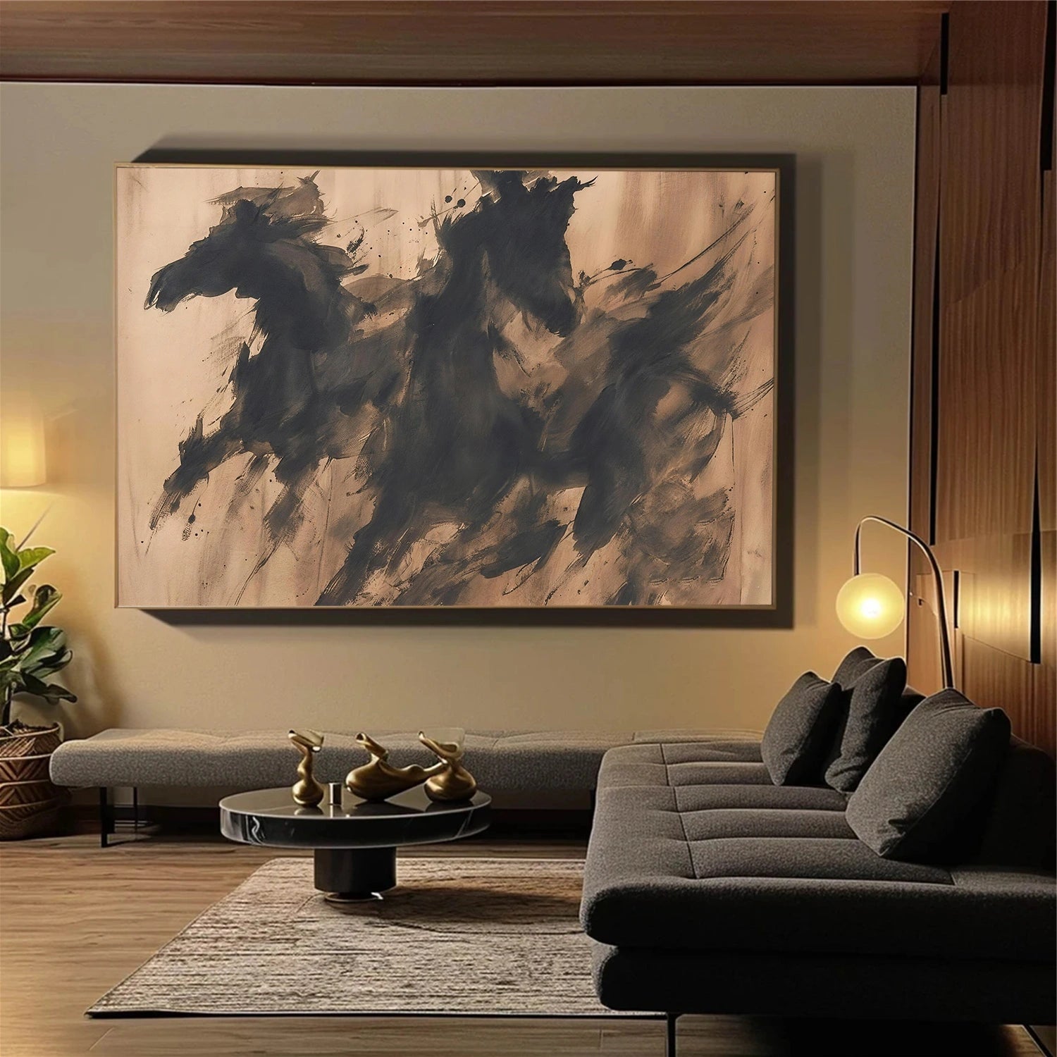 Abstract Horse Animal Wall Art #DL048